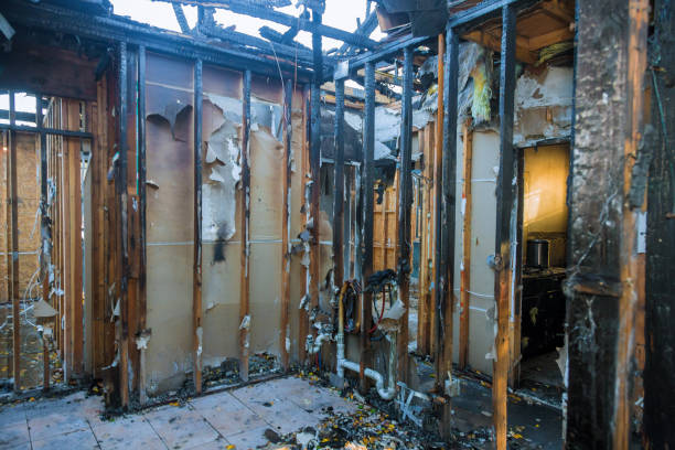 Professional Fire Damage Cleanup technician working in Riverside, PA
